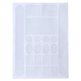 (fesley) Bicycle Protective Sticker Frame Protector Sticker Transparent Black (Clear)