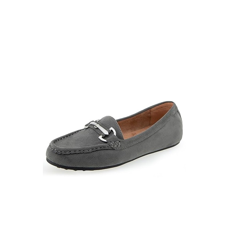 Aerosoles Women's Day Driving Style Loafer, Navy Faux Suede, 6