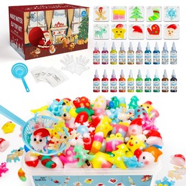 Kiditos  Magic Water Elf Toy Kit with Magic Gels, Molds - Imaginative Play, Christmas Gifts, Birthday Gifts, Party Favors, and Family-Friendly DIY STEM Projects:_20 Christmas Colors
