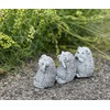 Stone and Style Stone Figurine Set of 3 Hedgehogs See