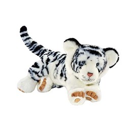 Anima 1923 Tigre Blanc Couché 35cmL Soft Toy, White
