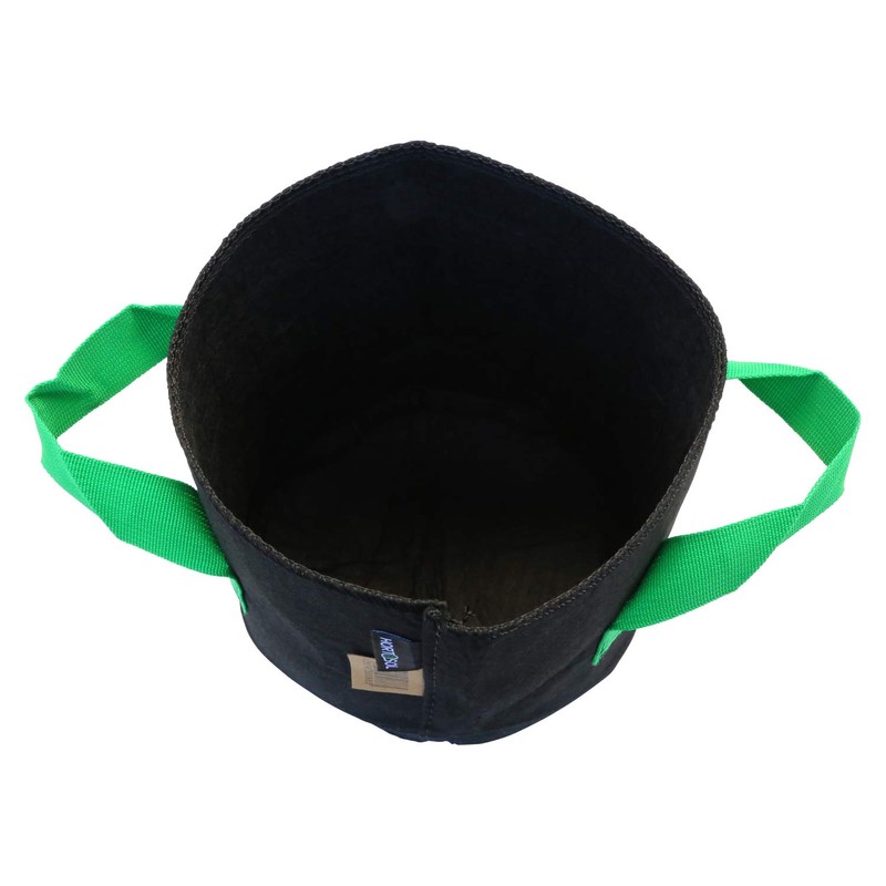 HORTOSOL Plant Bag Black / Green (5 Litres, Diameter 18