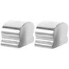 jojofuny 2pcs Stainless Steel Handrail End Cap Horseshoe-Shaped End for