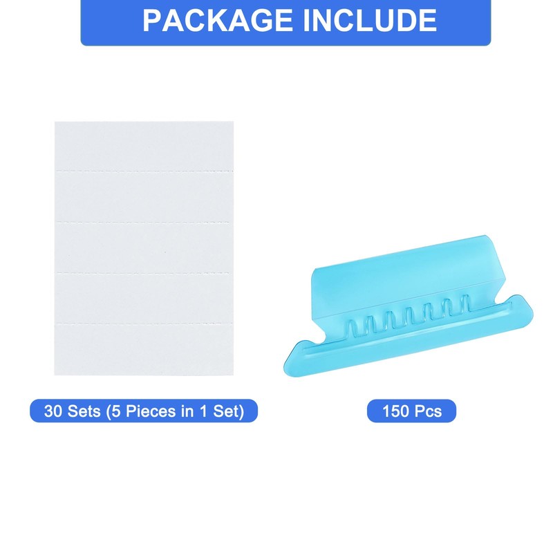 QUARKZMAN Folder Tab Tabs, 2 Inch File Tabs and Inserts