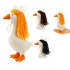 ACHREPLA 3 Pcs Knitted Wigs for 7 Inch Desk Goose
