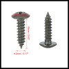 Hihaha 50 Sets 4.2x16mm U Clip Screw Assortment Car Clips