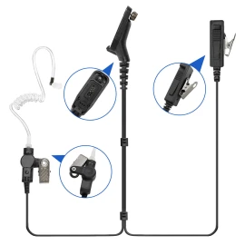For Motorola Mic Headset Earpiece For XPR 7550e XPR 7580e XPR 7350e XPR 7380e Two Way Radio