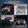 Nilight 144LED Traffic Advisor Strobe Light Bar with Controller Red