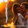 Vadmans Italian Horn Necklace Sterling Silver Horn Necklace Lucky Charm