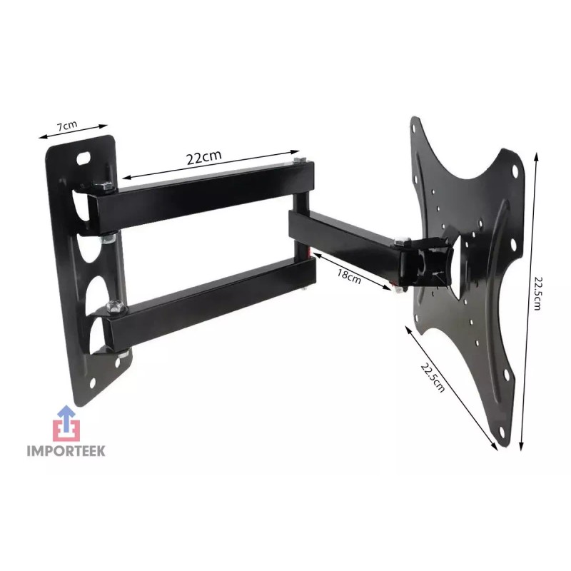 Importeek Soporte Pantalla Tv Monitor Vesa Articulado 14-42 Pulgadas