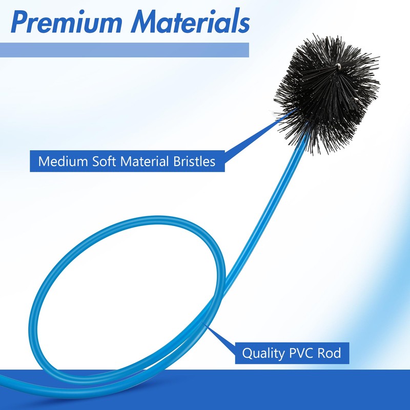 3 Pcs Condensate Trap Flexible Drain Brush, 48 Inch AC