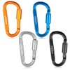 Lixada 9 Pack Aluminum Alloy D-ring Locking Carabiner Clip Set