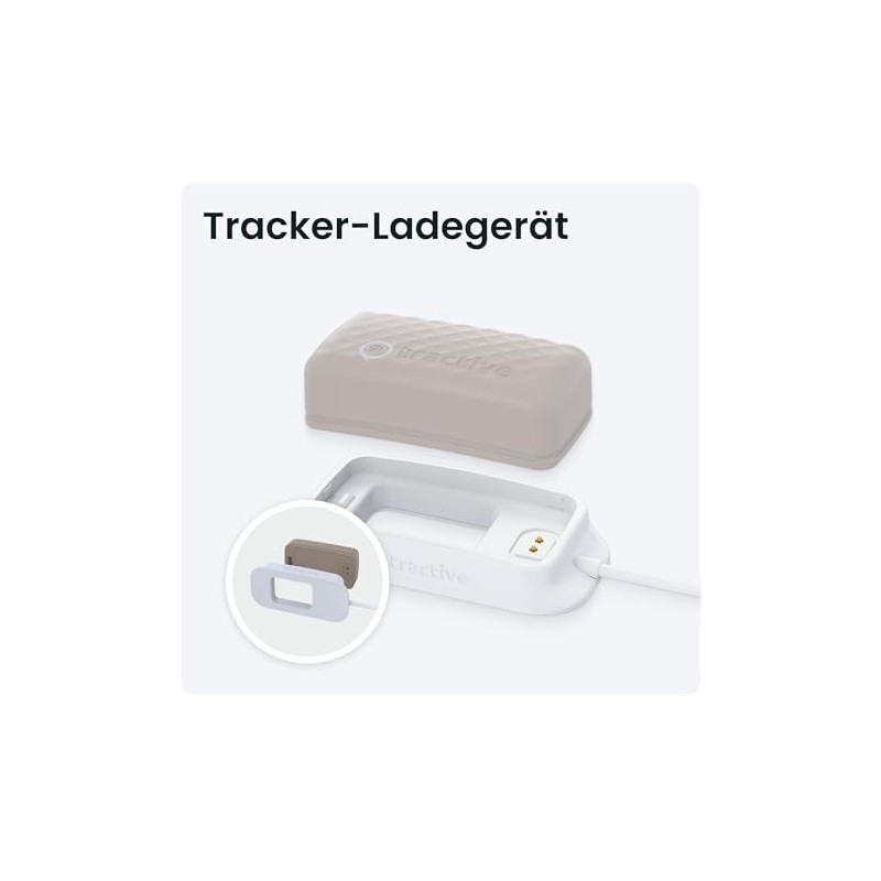 Tractive Cat Mini GPS Tracker Charger for Cat (White)