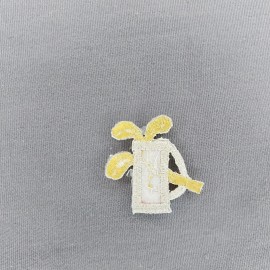 Unbranded Gold Silver Metallic Thread Golf Bag 1 1/4" Iron-On Patch