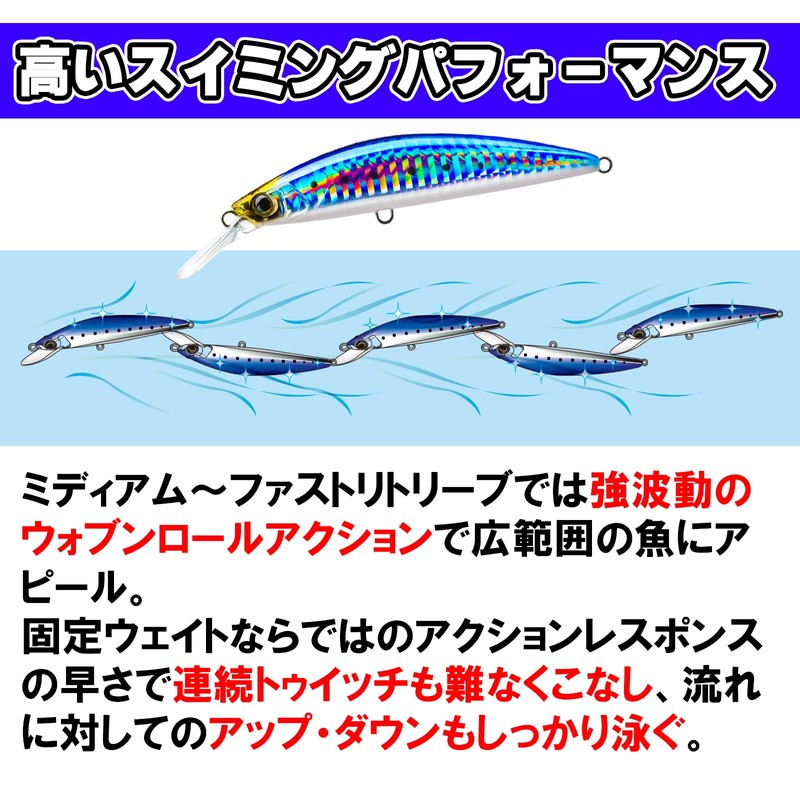Duel Hardcore Heavy Minnow (S) Lure, 2.8 / 3.5 /