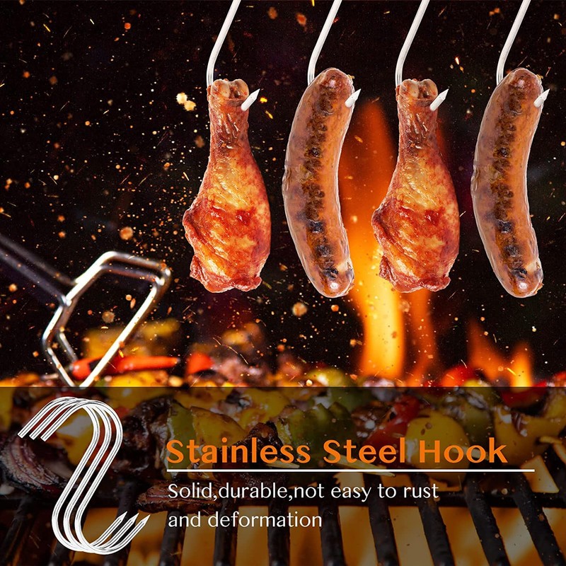20Pcs 5 Inches Stainless Steel Butcher Hook, Stainless Steel Butcher