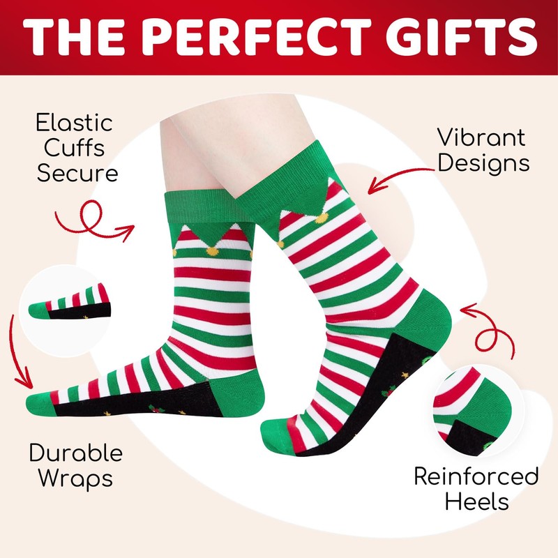 HAPPYPOP Christmas Gifts Stocking Socks - Secret Santa Socks Xmas