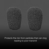Universal Headset Foam Microphone Windscreens - Mic Covers for Lavalier,