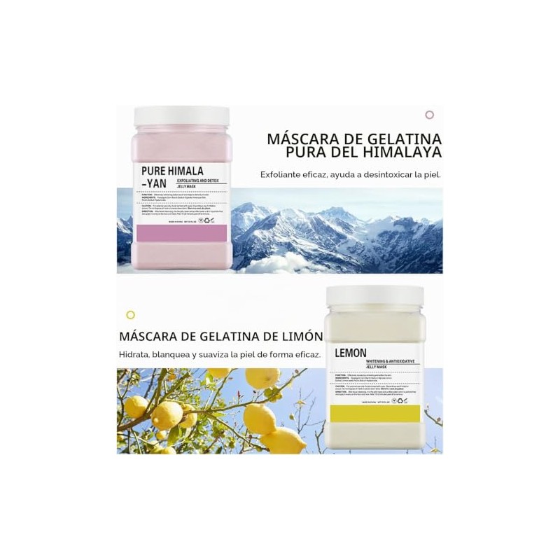 Mascarilla de Gelatina en Polvo – Antiedad y Luminosidad 750g