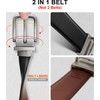 BULLIANT Men's Belt,Reversible Belt Adjustable For Gift Men 1.25”-Cut For