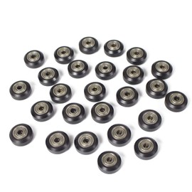 SIMAX3D 26 unidades de Ruedas poleas de plástico de impresora 3D, rodillo de policarbonato POM negro 625zz, resistente al desgaste, silencioso, sin rebabas, para Creality CR10, Ender 3, Anet A8, Artillery X1 Accesorios de actualización