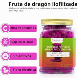 Amilutuo Fruta Dragón Cubitos Liofilizada Trozos Congelada 150 Aditivos