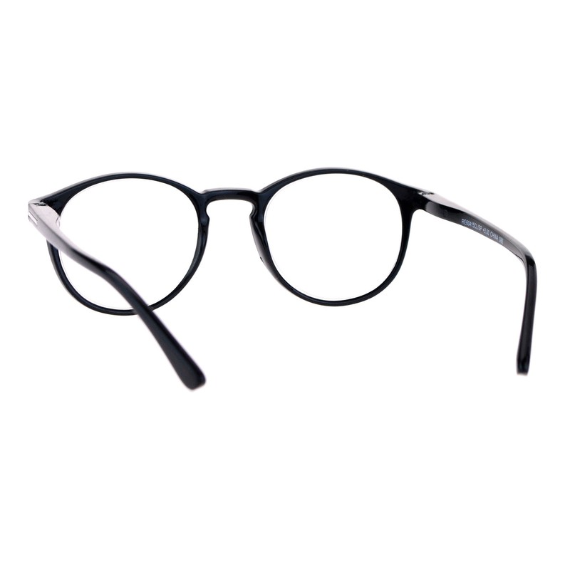 SA106 Retro Round Keyhole Thin Horn Rim Plastic Reading Glasses