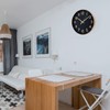 Wall Clock, Radio Clock, Stylish, Nordic, Continuous Second Hand, Silent,