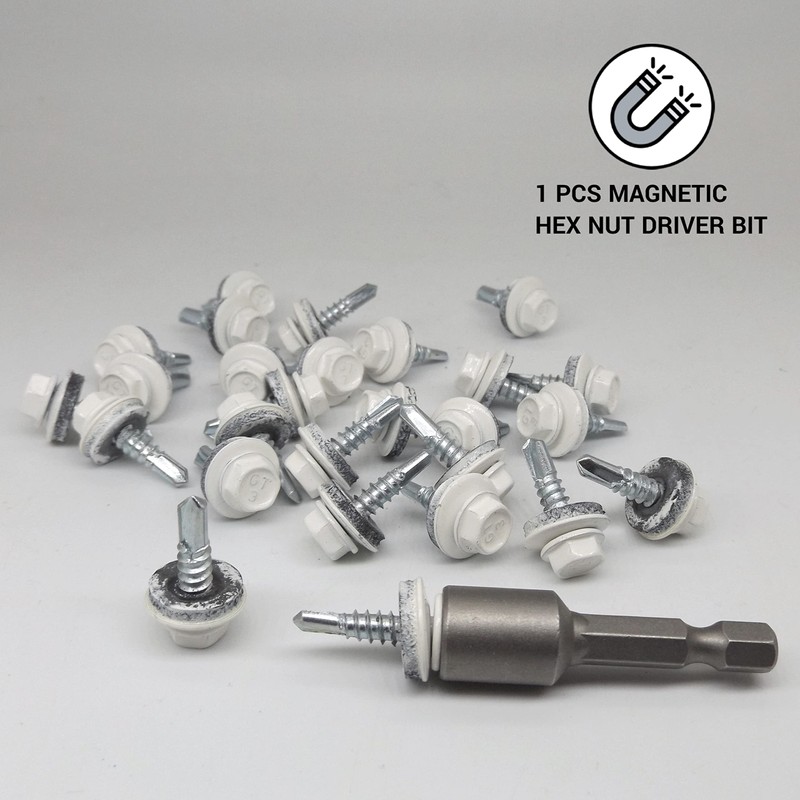 Marcopol Metal Roofing Screws 4.8 x 19 mm Self-Drilling Screws