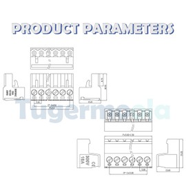 Tugermoola 28 Sets Screw Terminal Block Connector Assortment Kit 5.08mm Pitch PCB 2Pin 3Pin 4Pin 5Pin Connectors for 24-12AWG Cable OLA007