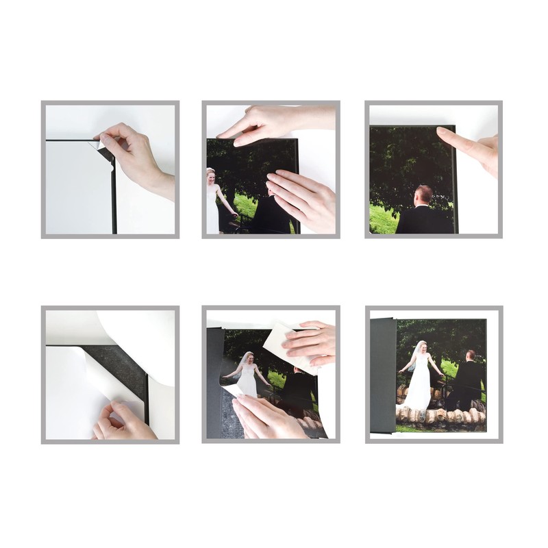 Neil Enterprises Inc. 2.5" x 3.5" Black Mini Accordion Self-Stick