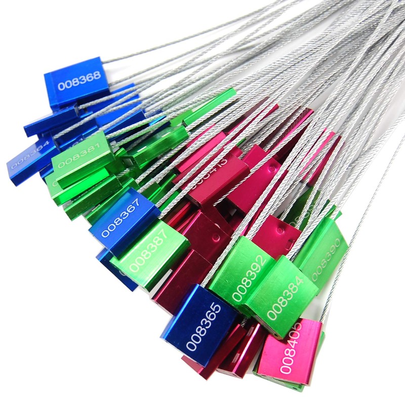 Pull Tight Security Cable Seals Alumium Alloy Shipping Container Tags