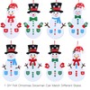 Max Fun Diy Felt Christmas Snowman Games Set with 58Pcs