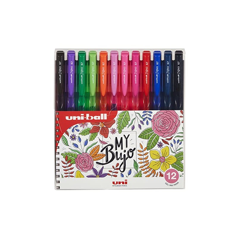 Uni-Ball Signo RT1 UMN-155N Gel Rollerball Pen - 12 Colours