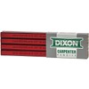 Dixon 19972 Oriole Woodcase Flat Carpenter's Pencil Medium Red Dozen