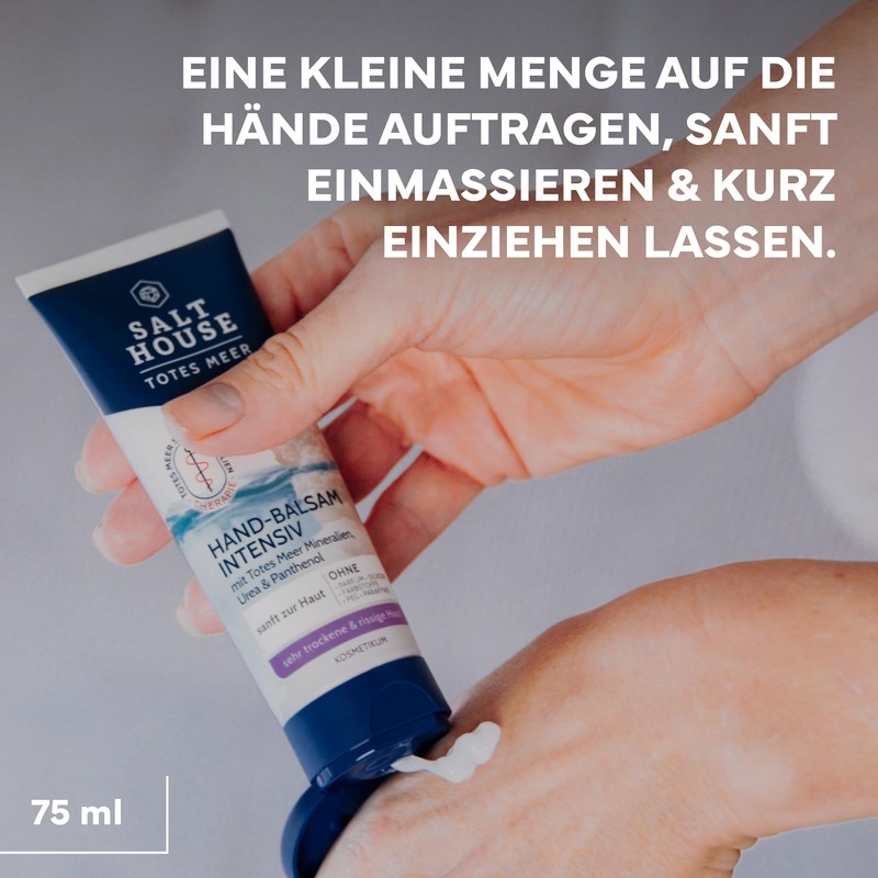 Salthouse Totes Meer Therapie Hand-Balsam Intensiv, mit 5% Urea regeneriert