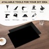 3 Pack Black ABS Plastic Sheet 8” x 12” x