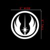 3X Pack Jedi Order Sticker Decal Notebook Car Laptop 5"