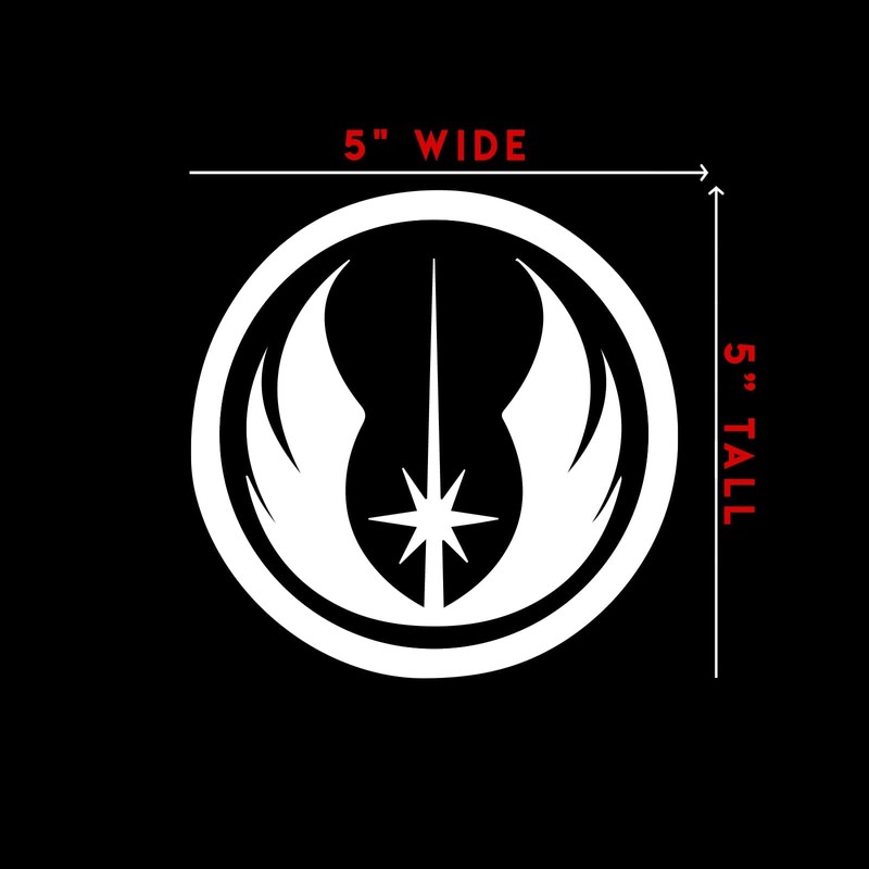 3X Pack Jedi Order Sticker Decal Notebook Car Laptop 5"