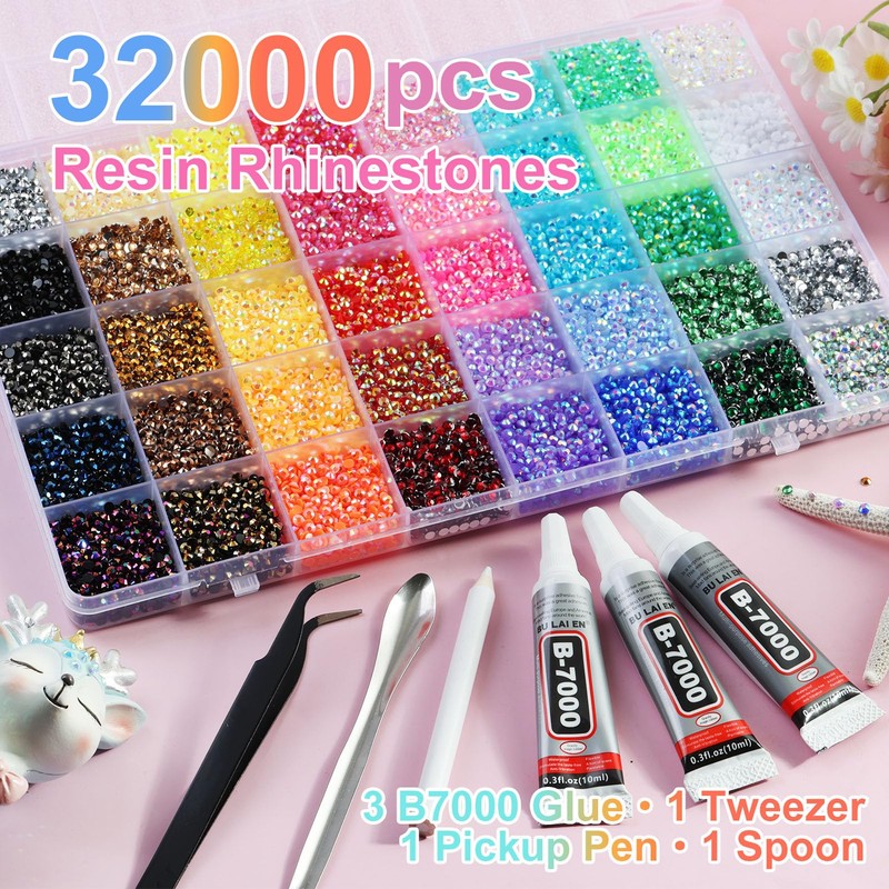 Resin Bedazzling Kit, 40 Colors