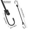 Gjinxi 4PCS Small Bungee Cords with Hooks, 12 Inches Heavy