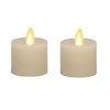 Luminara Moving Flame LED Flameless Real Wax Tealights (1.7" x