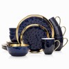 Stone Lain Porcelain 16 Piece Dinnerware Set, Service for 4,