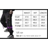 Ambcol Mens Color Patchwork Punk Cargo Tactical Track Pants Techwear