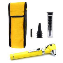 MuskalMed MuskLife Otoscope Set with Extra Disposable Specula Tips, Yellow