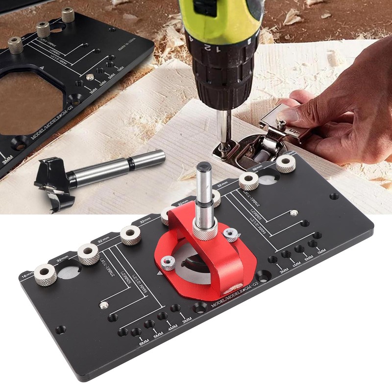 Woodworking Drill Guide Hole Locator Fixture Pocket Jig Positioning Accessories