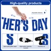 Happy Fathers Day Banner, Fathers Day Decor Pre Strung Glitter