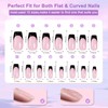 French Gel Nail Tips - 180pcs Medium Coffin Soft Gel