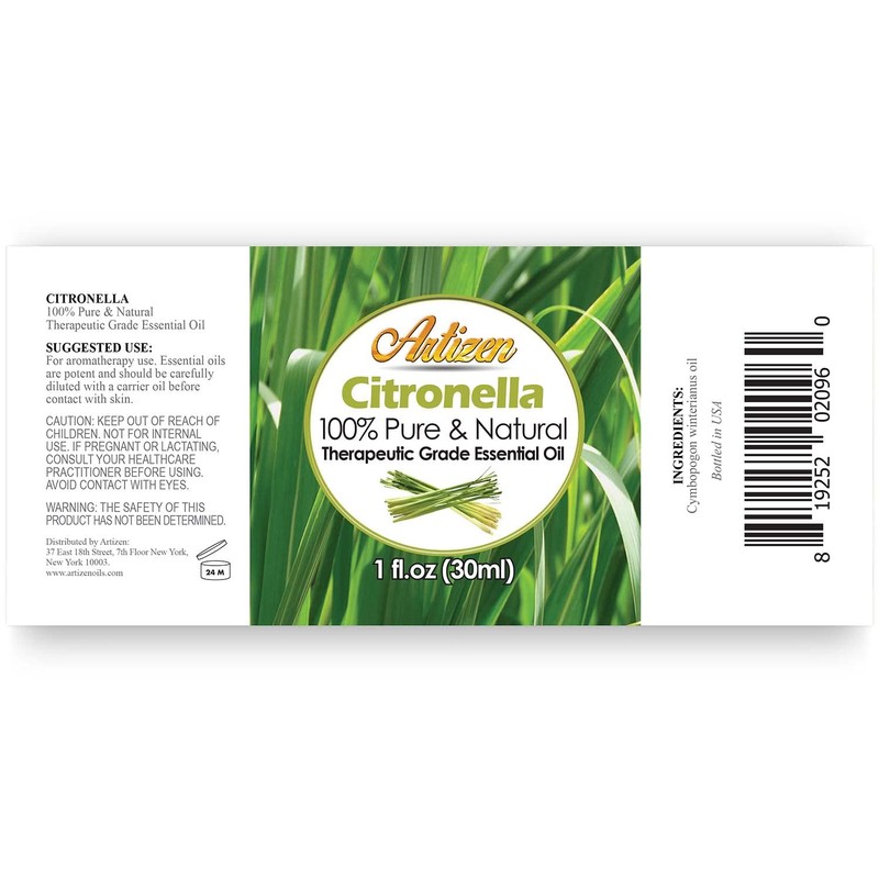 Artizen 30ml Oils - Citronella Essential Oil - 1 Fluid