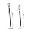 Baluue 4 Pc Chinese Hair Sticks Wooden Hair Stick Pins
